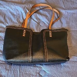 Montana West Black Tote with Tan Handles